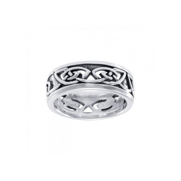 Celtic Knotwork Silver Ring TR3411 - Jewelry